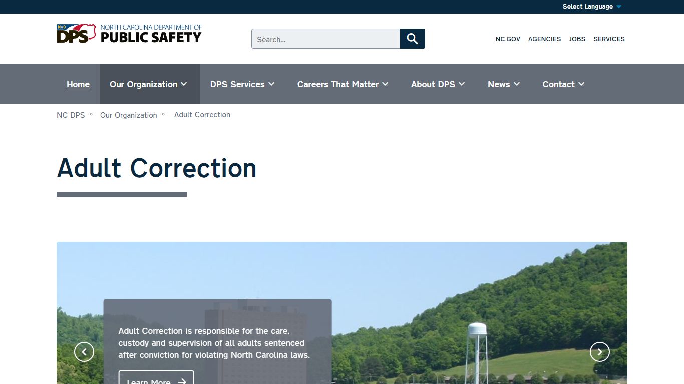 NC DPS: Adult Correction - North Carolina Department of Public Safety